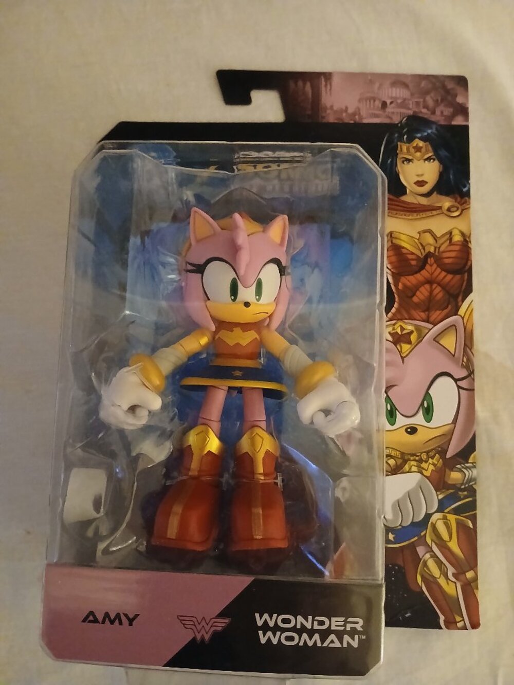 Sonic the Hedgehog Amy Rose Wonder Woman 5" Figure JAKKS Pacific 2025 NIB